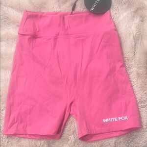 White Fox Boutique Women's Pink biker  Shorts